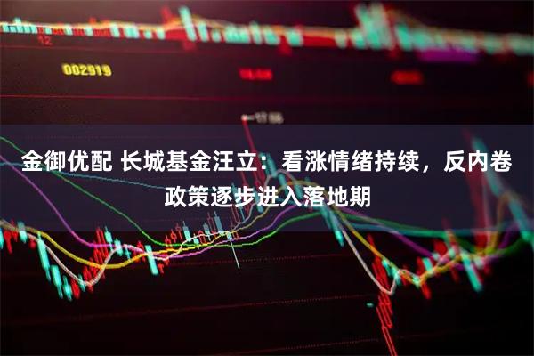 金御优配 长城基金汪立：看涨情绪持续，反内卷政策逐步进入落地期