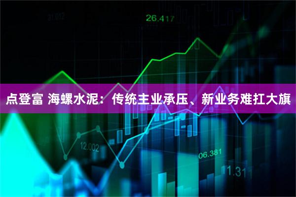 点登富 海螺水泥：传统主业承压、新业务难扛大旗